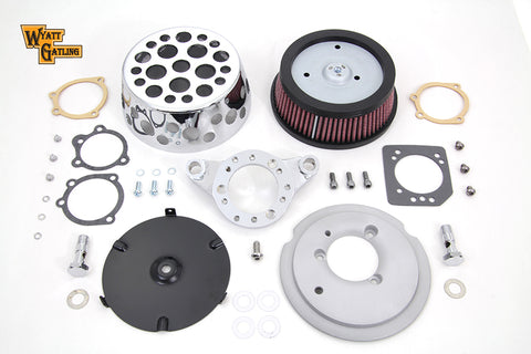 Chrome Wyatt Gatling Air Cleaner Assembly - V-Twin Mfg.