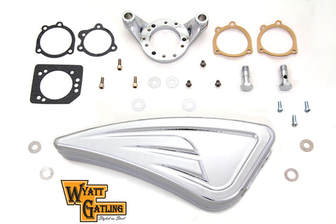 Chrome Wyatt Gatling Air Cleaner Assembly - V-Twin Mfg.