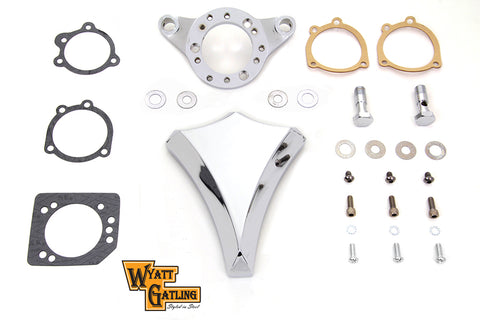 Chrome Wyatt Gatling Air Cleaner Assembly - V-Twin Mfg.