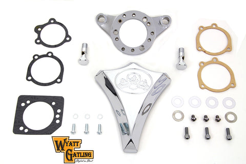 Chrome Wyatt Gatling Air Cleaner Assembly - V-Twin Mfg.