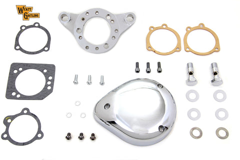 Chrome Wyatt Gatling Air Cleaner Assembly - V-Twin Mfg.