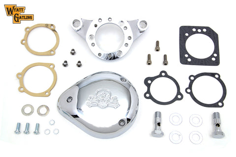 Chrome Wyatt Gatling Air Cleaner Assembly - V-Twin Mfg.