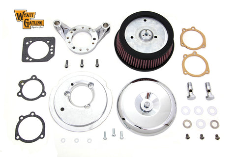 Chrome Wyatt Gatling Air Cleaner Assembly - V-Twin Mfg.