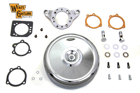 Chrome Wyatt Gatling Air Cleaner Assembly - V-Twin Mfg.