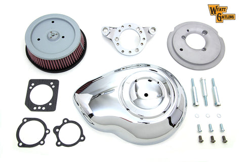 Chrome Wyatt Gatling Air Cleaner Assembly - V-Twin Mfg.