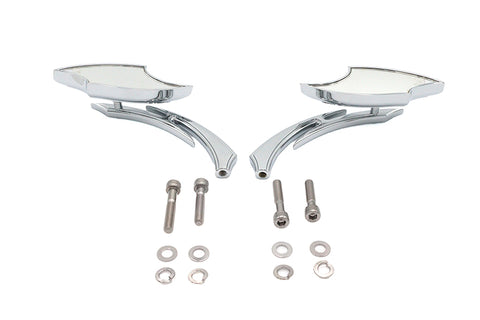 Lucifer Mirror Set with Sickle Stem - V-Twin Mfg.