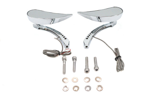 Billet Teardrop Mirror Set - V-Twin Mfg.