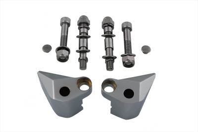 Chrome Mirror Mount Block - V-Twin Mfg.