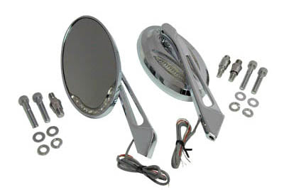 Chrome Billet Mirror Set - V-Twin Mfg.