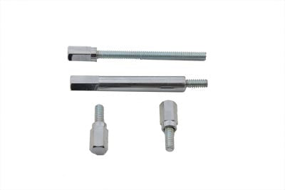 Shorty Float Bowl Screw Set Chrome - V-Twin Mfg.