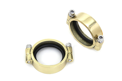 Brass Intake Manifold Clamp Set - V-Twin Mfg.