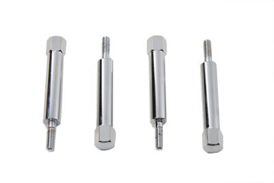 42/45 Flat Side Carburetor Float Bowl Speed Screw Set Chrome - V-Twin Mfg.