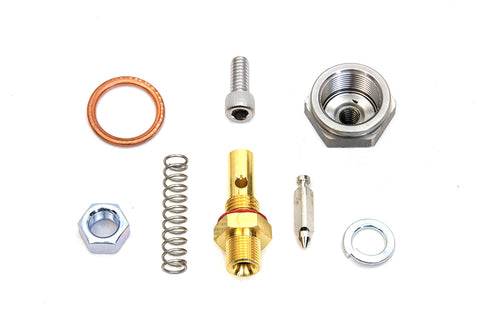 Lock Nut with Linkert Needle and Seat Kit Zinc - V-Twin Mfg.