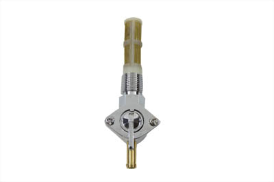 Petcock Straight Outlet Chrome - V-Twin Mfg.