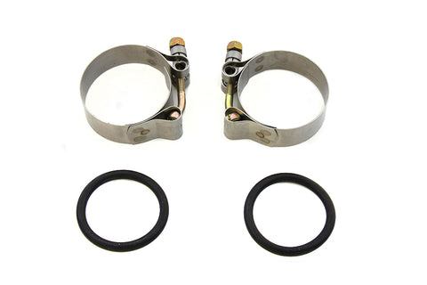 Polished Intake Manifold Clamp Set - V-Twin Mfg.