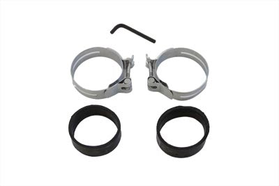 Chrome Intake Manifold Clamp Set - V-Twin Mfg.