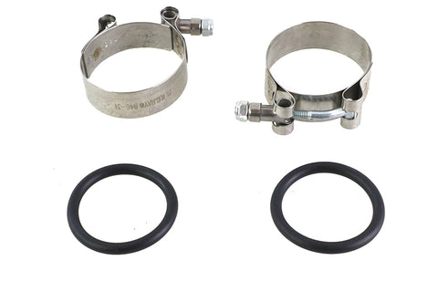 Power Intake Manifold Clamp Kit with O-Rings - V-Twin Mfg.
