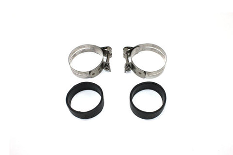 Stainless Steel Intake Manifold Clamp Set - V-Twin Mfg.