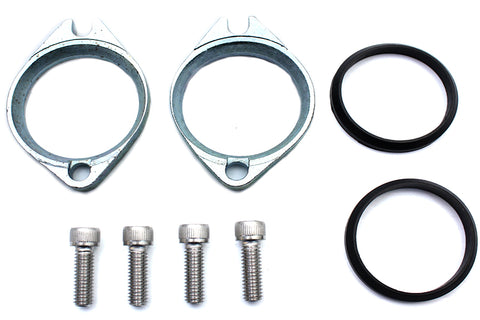 Intake Manifold Flange Kit Natural Finish - V-Twin Mfg.