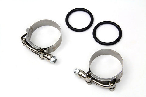 Power Intake Manifold Clamp Kit with O-Rings - V-Twin Mfg.