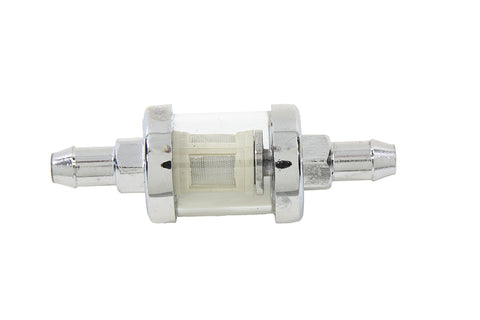 Kleer-Thru Fuel Filter Chrome and Glass - V-Twin Mfg.