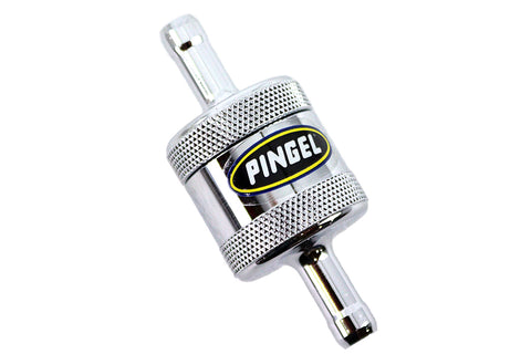 Pingel Inline Fuel Filter Chrome - V-Twin Mfg.