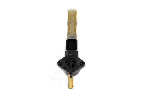 Petcock Straight Outlet Black - V-Twin Mfg.