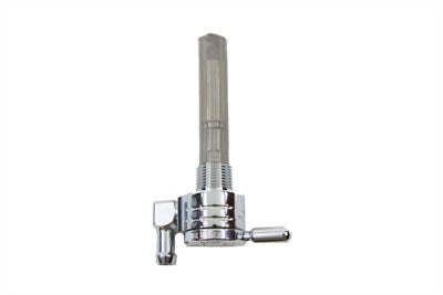 Chrome Sifton Ball Petcock with Downward Outlet - V-Twin Mfg.