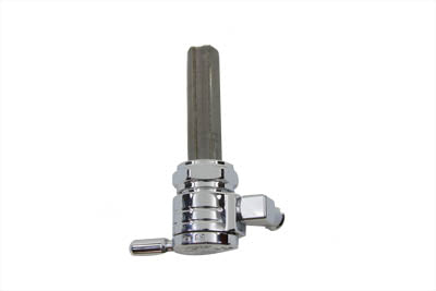 Chrome Sifton Ball Petcock with Forward Outlet and Nut - V-Twin Mfg.