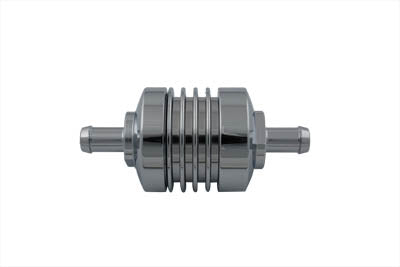 Chrome Billet Fuel Filter - V-Twin Mfg.
