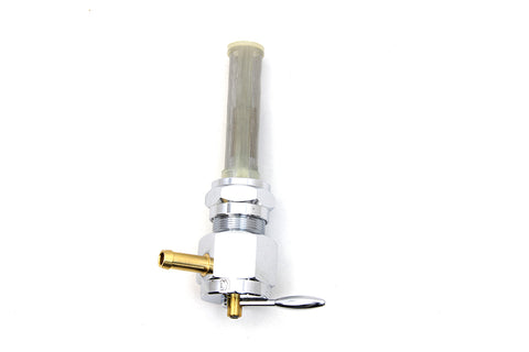 Sifton Chrome Hex Petcock with Inward Facing Outlet - V-Twin Mfg.