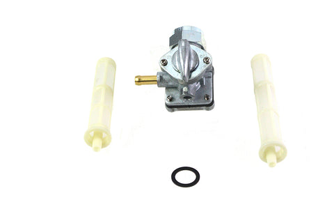 Petcock with Male Thread Natural Alloy - V-Twin Mfg.
