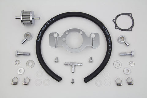 Crankcase Breather and Bracket Kit - V-Twin Mfg.