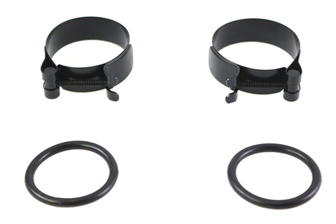 Black Intake Manifold Clamp Set - V-Twin Mfg.