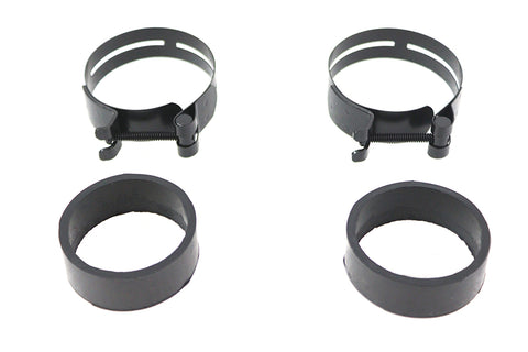Black Intake Manifold Clamp Set - V-Twin Mfg.