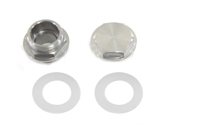Petcock Adapter Set Chrome - V-Twin Mfg.