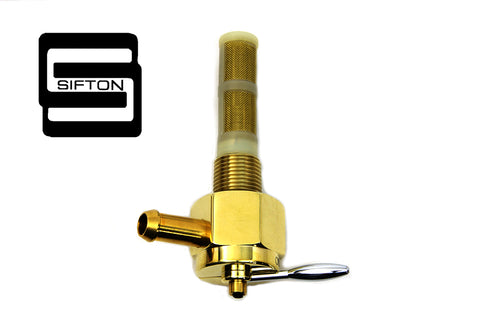 Sifton Brass Hex Petcock 90° Right Hand Spigot - V-Twin Mfg.
