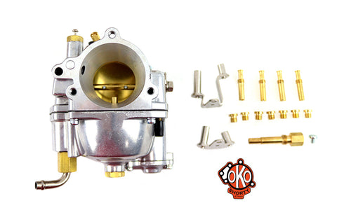OKO Performance Shorty 47mm Carburetor Polished - V-Twin Mfg.