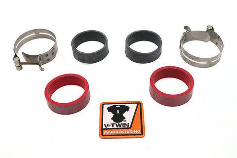 Stainless Steel Intake Manifold Clamp Kit - V-Twin Mfg.