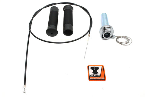 Jack Hammer 1/4 inch Turn Twist Grip Kit - V-Twin Mfg.