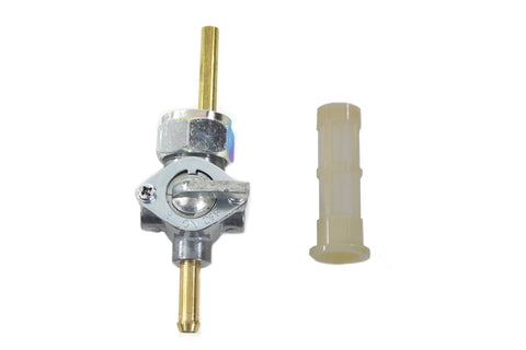 Petcock Straight Outlet with Nut Alloy - V-Twin Mfg.