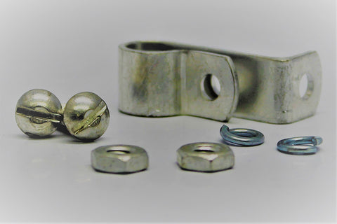 Front Wheel Brake Cable Tube Clamp Cadmium Plated - V-Twin Mfg.