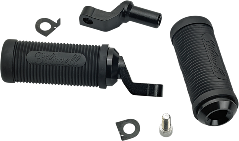 BILTWELL Norman Step Foot Pegs - Black - Softail 7004-204-02
