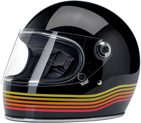 BILTWELL Gringo S Helmet - Gloss Black Spectrum - Medium 1003-536-103