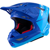 ALPINESTARS Supertech M10 Helmet - Flood - MIPS® - Blue/Black Carbon - Small 8301023-7282-S