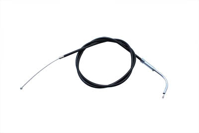 Black Throttle Cable with 38 inch Casing and 90° Elbow Fitti - V-Twin Mfg.