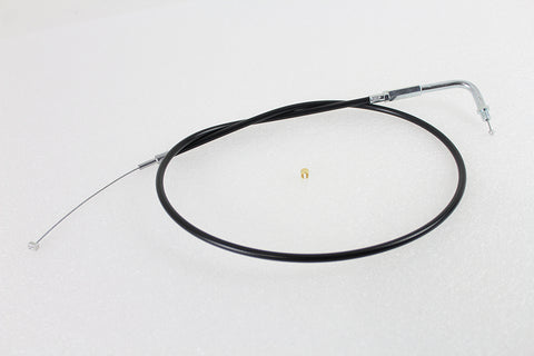 Black Throttle Cable with 38 inch Casing and 90° Elbow Fitti - V-Twin Mfg.