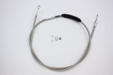 72.69 inch Braided Stainless Steel Clutch Cable - V-Twin Mfg.