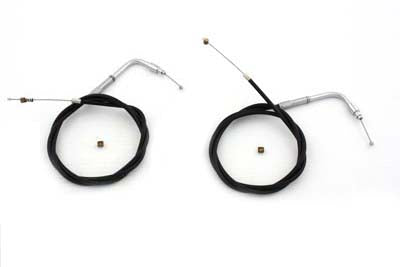 42.25 inch Black Throttle and Idle Cable Set - V-Twin Mfg.