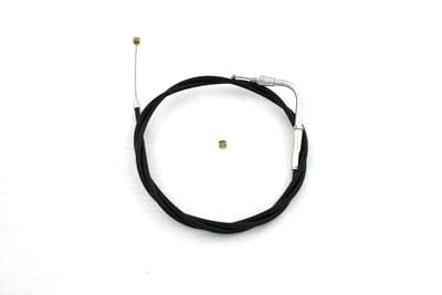 Black Throttle Cable with 90° Elbow Fitting - V-Twin Mfg.